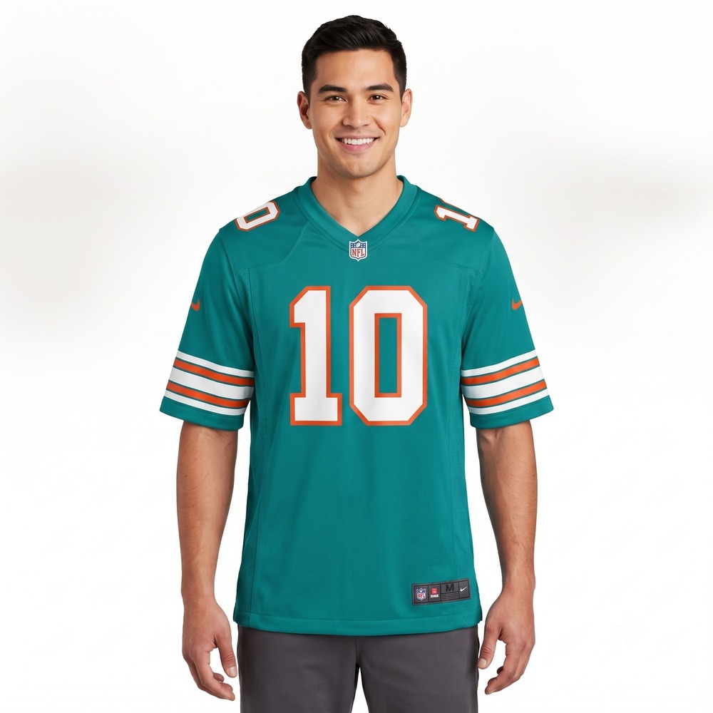 Nike Tyreek Hill Miami Dolphins Jersey Mens XXL Aqua Teal Football 67NM-MDGA-9PF